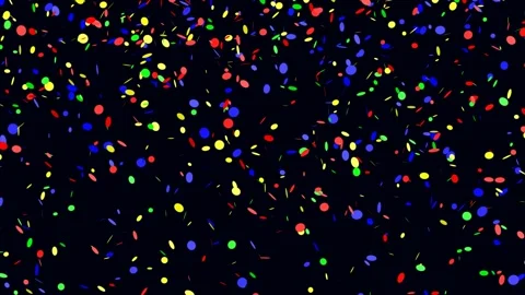Glowing confetti on a dark background. Stock Footage 142302323