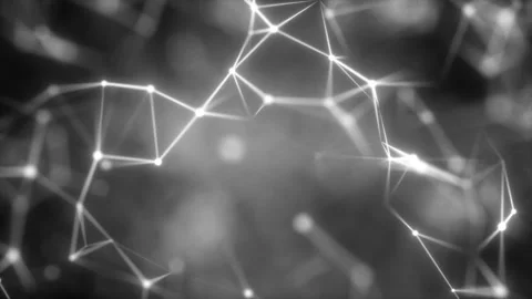 Glowing connection.3D Futuristic abstract background. Motion graphic for Stock Footage 102872196