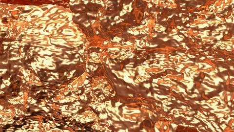 Glowing Copper Metal Abstract Texture Background 3d render. Stock Illustration