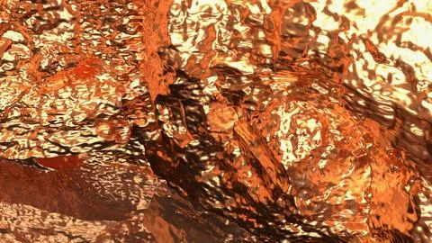 Glowing Copper Metal Abstract Texture Background 3d render. Stock Photos