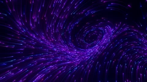 Glowing cosmic light trails motion background loop animated Stock Footage 318457399