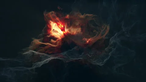 Glowing Cosmic Nebula in Deep Space Animation, 4K Stock Footage 275246875