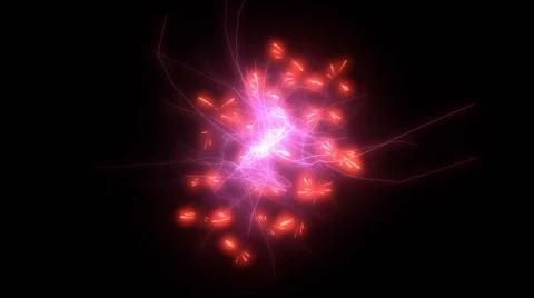 Glowing cosmic string structures expanding, exploding, glowing Stock-Footage 68558850