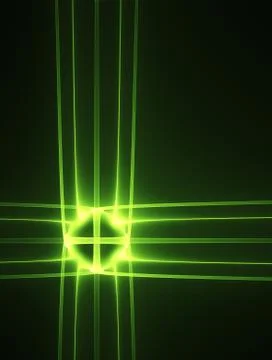 Glowing cross Illustrazione stock