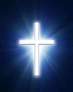 Glowing cross Stock Photos