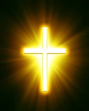 Glowing cross Stock Photos