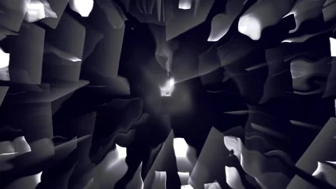 Glowing crystal animated background with vibrant multicolor light rays Stock Footage 323482324