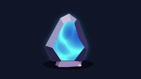Glowing Crystal Stock Footage 335624015