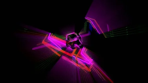 Glowing Cube 4k 01 Stock Footage 81481086
