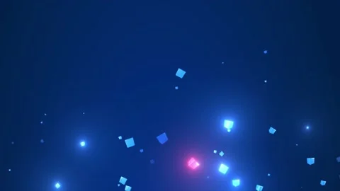 Glowing Cubes tech background video 動画素材 238726002