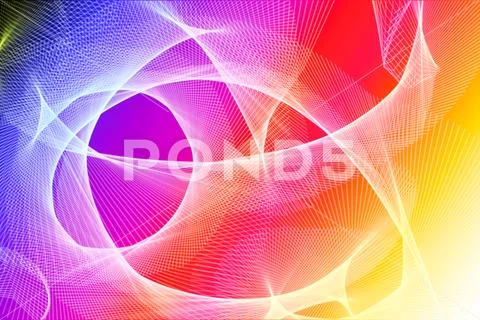Glowing Curved Light Streak Abstract Digital Art Background PSDテンプレート