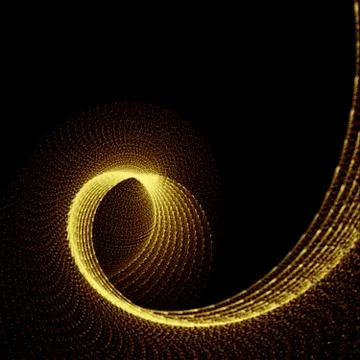 Glowing Curved Lines Background Stock Illustration