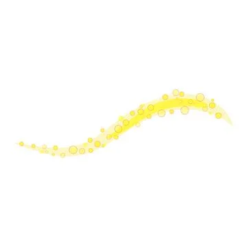 Glowing curved particle trail stream on white Stock Illustration