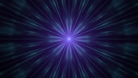 Glowing cyan blue light rays radiating from center seamless loop animation Stock Footage 347085991