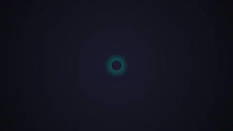 A glowing cyan circular geometric pattern against a dark minimalist backdrop Stock Footage 339619321