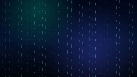 Glowing cyan data lines on a dark blue digital background Stock Footage 337453166