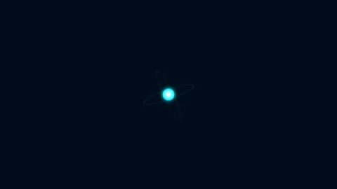 A glowing cyan light orb pulsating with energy against a deep black backgroun Stock-Footage 338311255