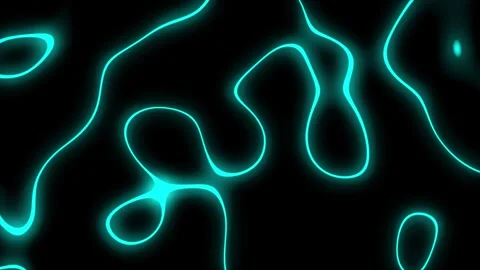 Glowing Cyan neon abstract sci-fi futuristic technology background Stock Footage 273173767