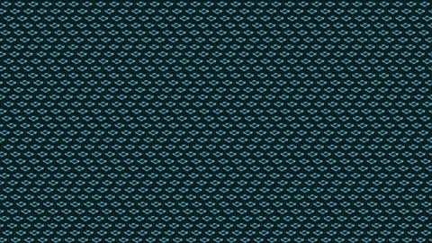 Glowing Cyan Wave Tile Pattern Seamless Loop Stock Footage 340775437
