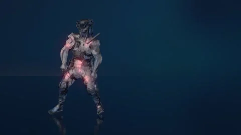 Glowing Dancer Stock Footage 329553869
