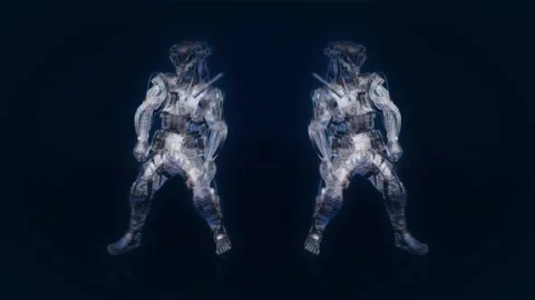 Glowing Dancer Stock Footage 329553890