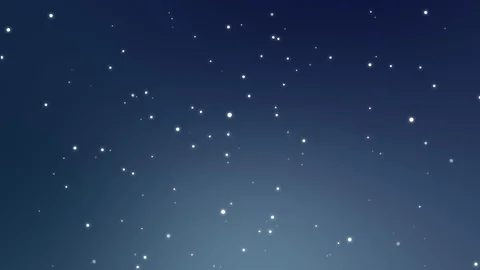Glowing dark night sky background with animated stars 库存影片 111333047
