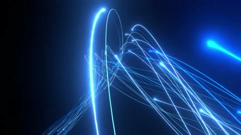 Glowing Data Lines spiral curve background Stock Footage 222927825