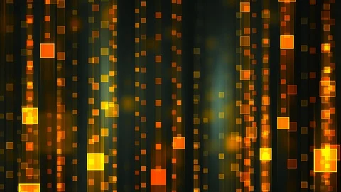 Glowing Data Matrix Stock Footage 92338478