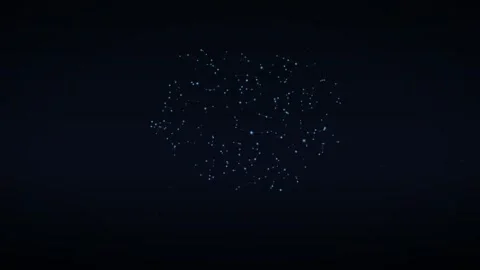 Glowing Data Network Animation Stock Footage 341905384