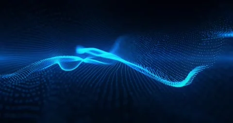 Glowing Data Stream in 4K – Sci-Fi Tech Animation for Cybersecurity Stock Footage 309255117