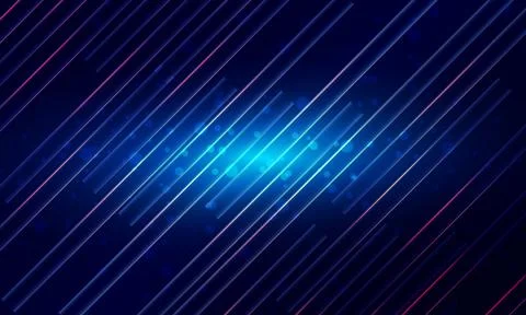 Glowing diagonal stripes. Glowing abstract sparkling with light effect on dark Stock Illustration