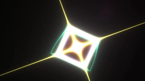Glowing Diamond Shaped Light Effect. Stock Footage 340018473