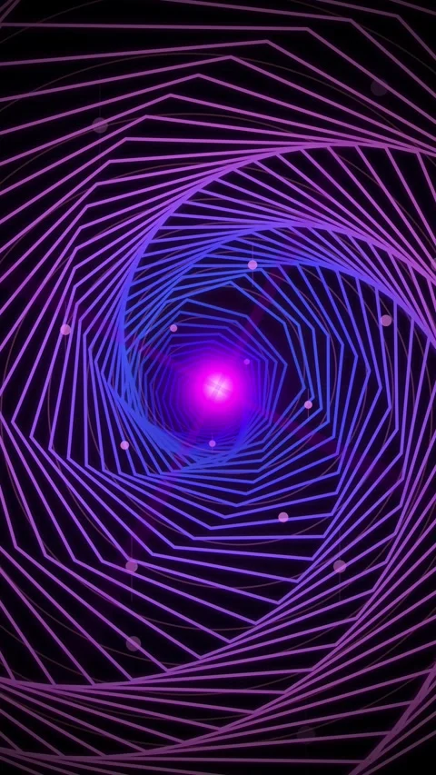Glowing digital abstract energy spiral vortex futuristic technology lines b.. Stock Footage 345487205