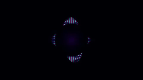 Glowing digital audio equalizer waveform animation in 4K Stock Footage 346234877