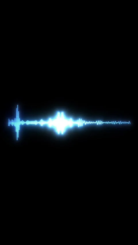 Glowing Digital Audio Graphic Equalizer Vídeo Stock 335748917
