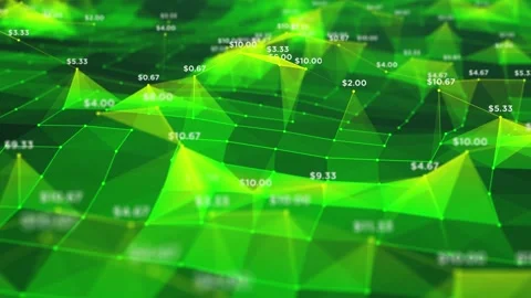 Glowing digital circuit line flow for artificial intelligence business system Stock Footage 335557124