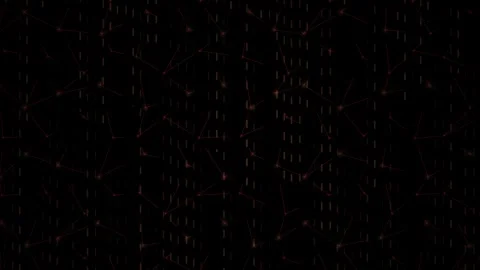Glowing digital code on black background. Stock Footage 334336642
