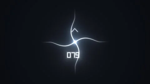 Glowing digital countdown timer on dark background Stock Footage 338297134