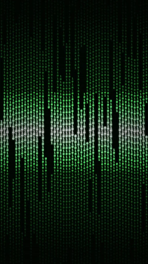Glowing Digital Data Stream Grid Background for Sci-Fi Tech Visualization Loo Stock Footage 344934220