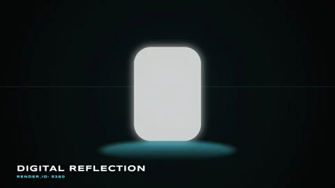 Glowing digital display abstract technology interface placeholder on dark b.. Stock Footage 337502003