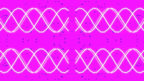 Glowing digital double helix dna strand abstract molecular science backgrou.. Stock Footage 335461933