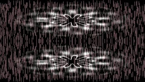 Glowing digital energy patterns on a mysterious cyber glitch background effec Stock Footage 337496436