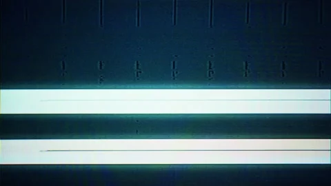 Glowing Digital Glitch and Scanlines on CRT Monitor 2 Video stock 347324889