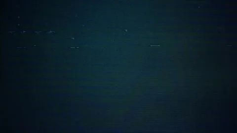 Glowing Digital Glitch and Scanlines on CRT Monitor 3 Video stock 347325002