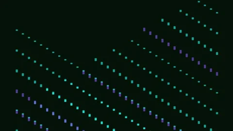 Glowing Digital Grid Data Dots Technology Background Stock Footage 336376642