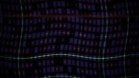 Glowing digital grid lines pattern background. Stock Footage 340018654