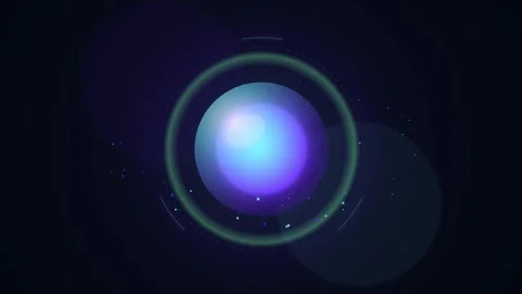 Glowing Digital Identity Sphere with Cryptographic Ring and Cyan Violet Dat.. Stock Footage 345775477