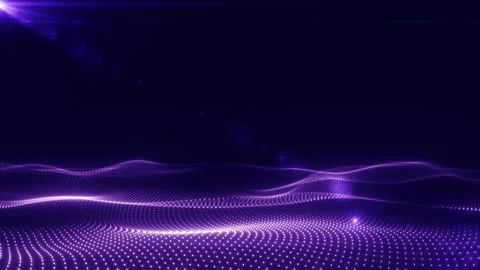 Glowing Digital Landscape Stock Footage 284020671