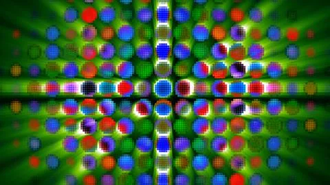 Glowing digital led screen rgb dots abstract texture Illustrazione stock