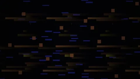 Glowing digital lines on black background. Stock Footage 335516463